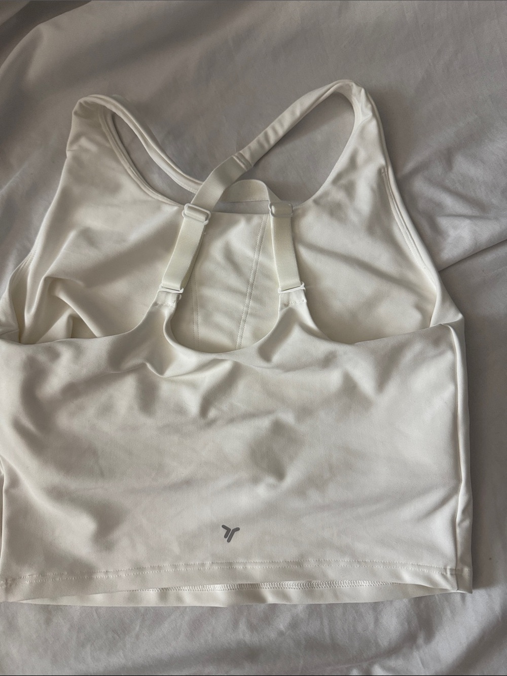 White Racerback Sports Bra - Women's Intimates